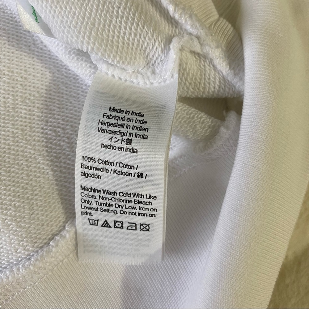 J.Crew Womens White Graphic Half Zip Sweatshirt BQ930 Size XL - Picture 10 of 11